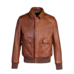 Men’s Brown Flight King Aviator Sheepskin Bomber Jacket