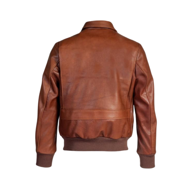 Men’s Brown Flight King Aviator Sheepskin Bomber Jacket
