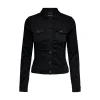 Plain Black Denim Jacket