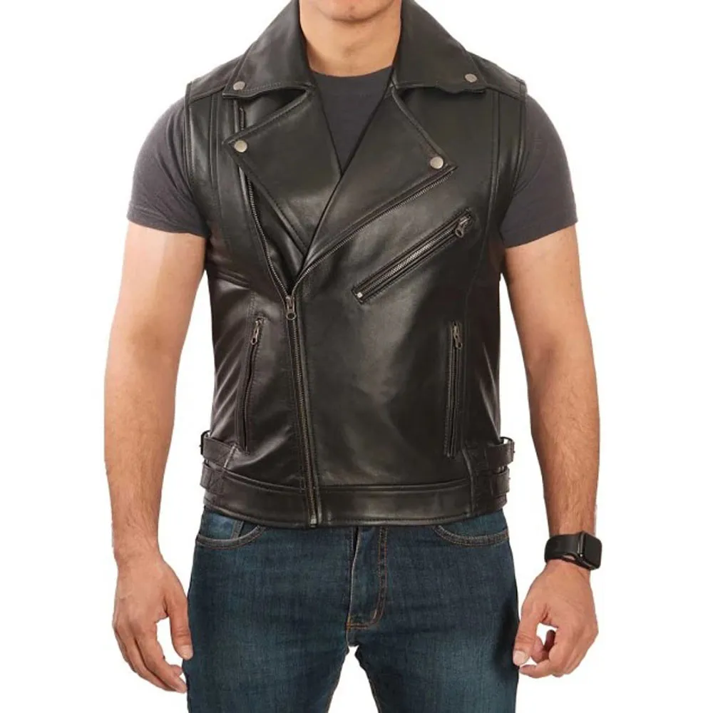 Biker Riding Leather Vest