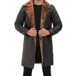 Dark Brown Shearling Coat