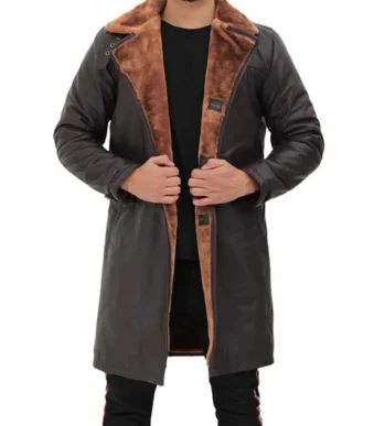 Dark Brown Shearling Coat