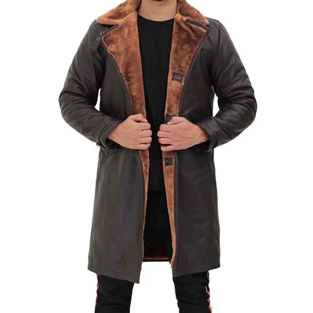 Dark Brown Shearling Coat