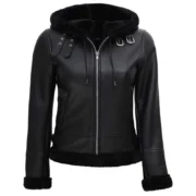 Hooded Shearling Jacket