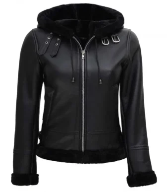 Hooded Shearling Jacket