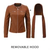 Brown Leather Motorcycle Jacket