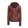 Wax Leather Bomber Jacket