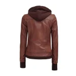 Wax Leather Bomber Jacket