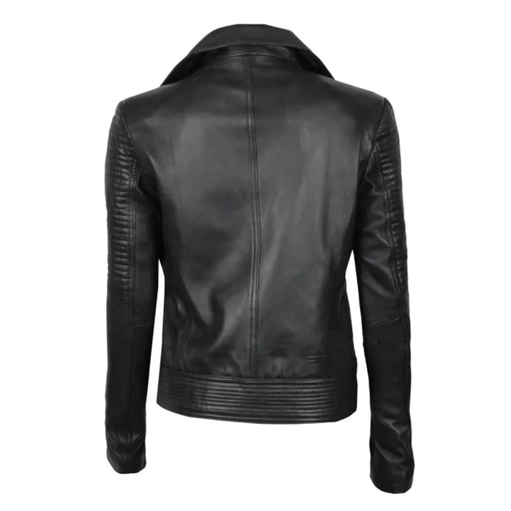 Black Motorcycle Leather Jacket