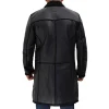 Black Sherpa Leather Coat