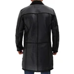 Black Sherpa Leather Coat