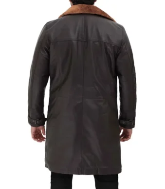 Dark Brown Shearling Coat