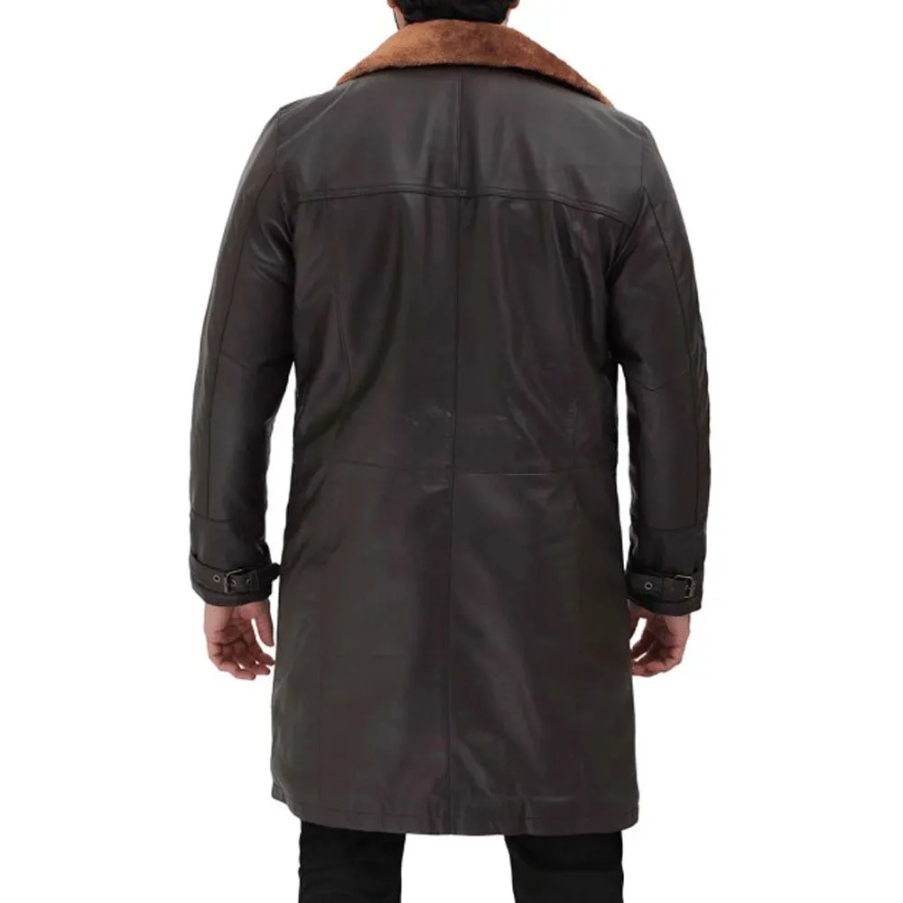 Dark Brown Shearling Coat