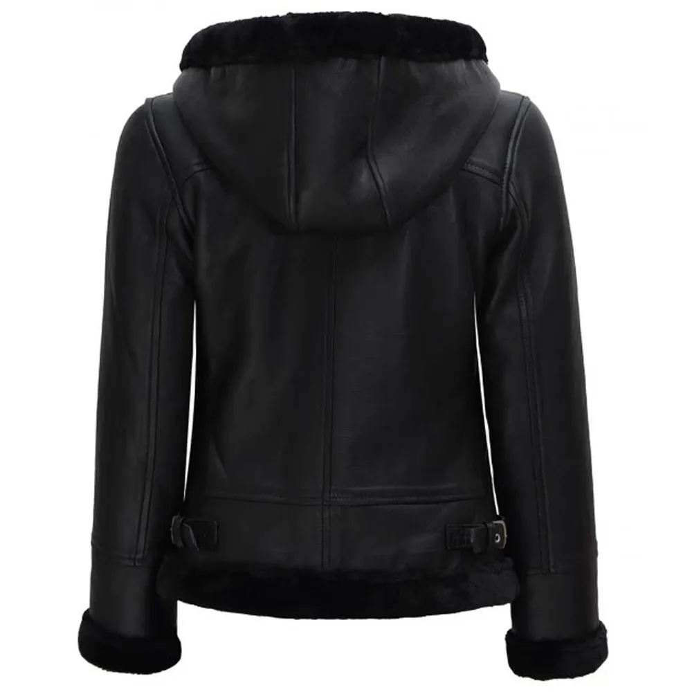 Hooded Shearling Jacket