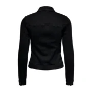 Plain Black Denim Jacket