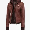 Wax Leather Bomber Jacket