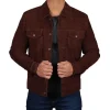 Brown Suede Leather Jacket