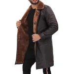 Dark Brown Shearling Coat