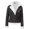Brown Leather Shearling Jacket