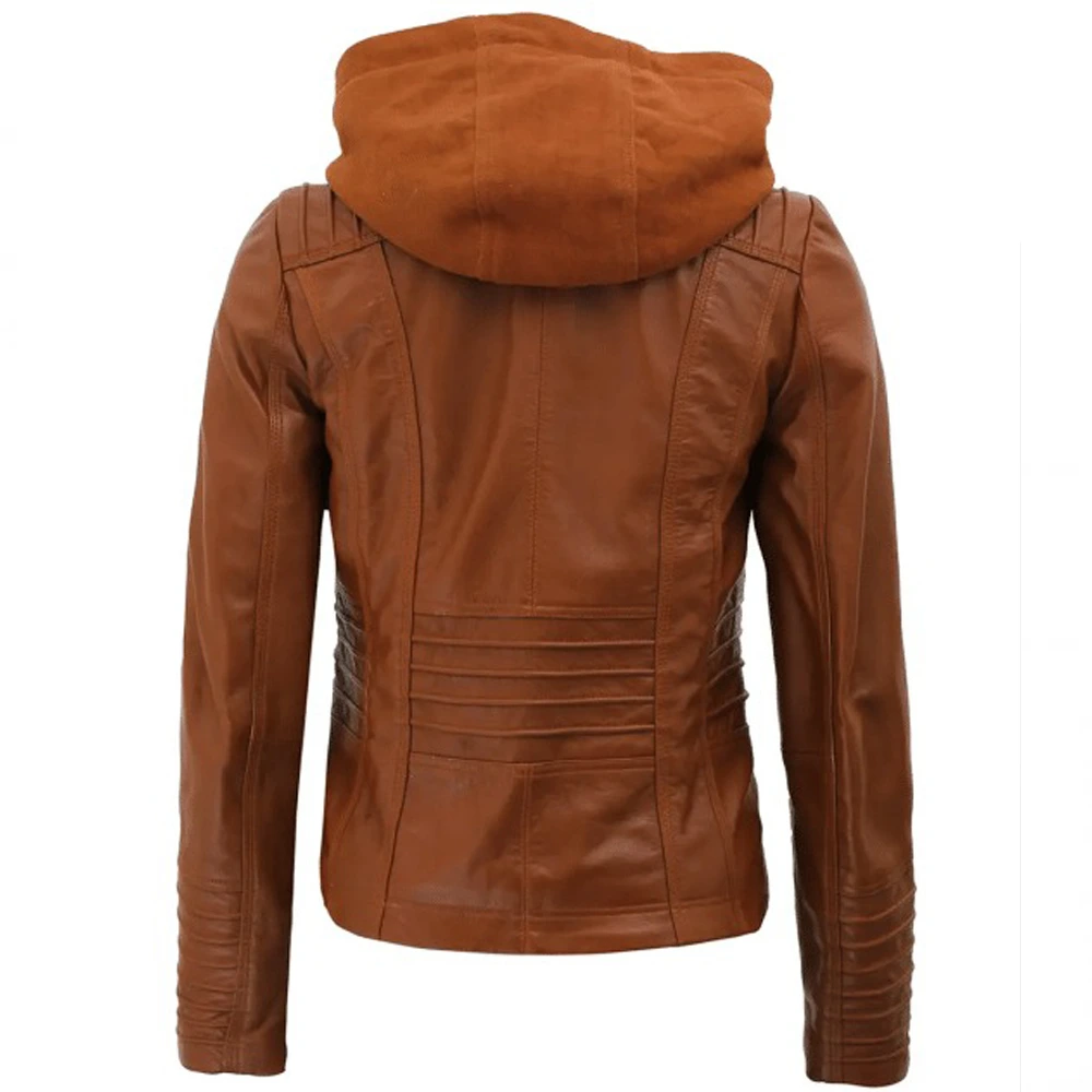 Brown Leather Motorcycle Jacket