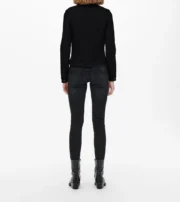 Plain Black Denim Jacket