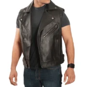 Biker Riding Leather Vest