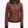 Wax Leather Bomber Jacket