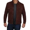 Brown Suede Leather Jacket