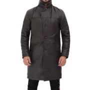 Dark Brown Shearling Coat