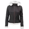 Brown Leather Shearling Jacket