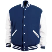 Navy & White Varsity Jacket