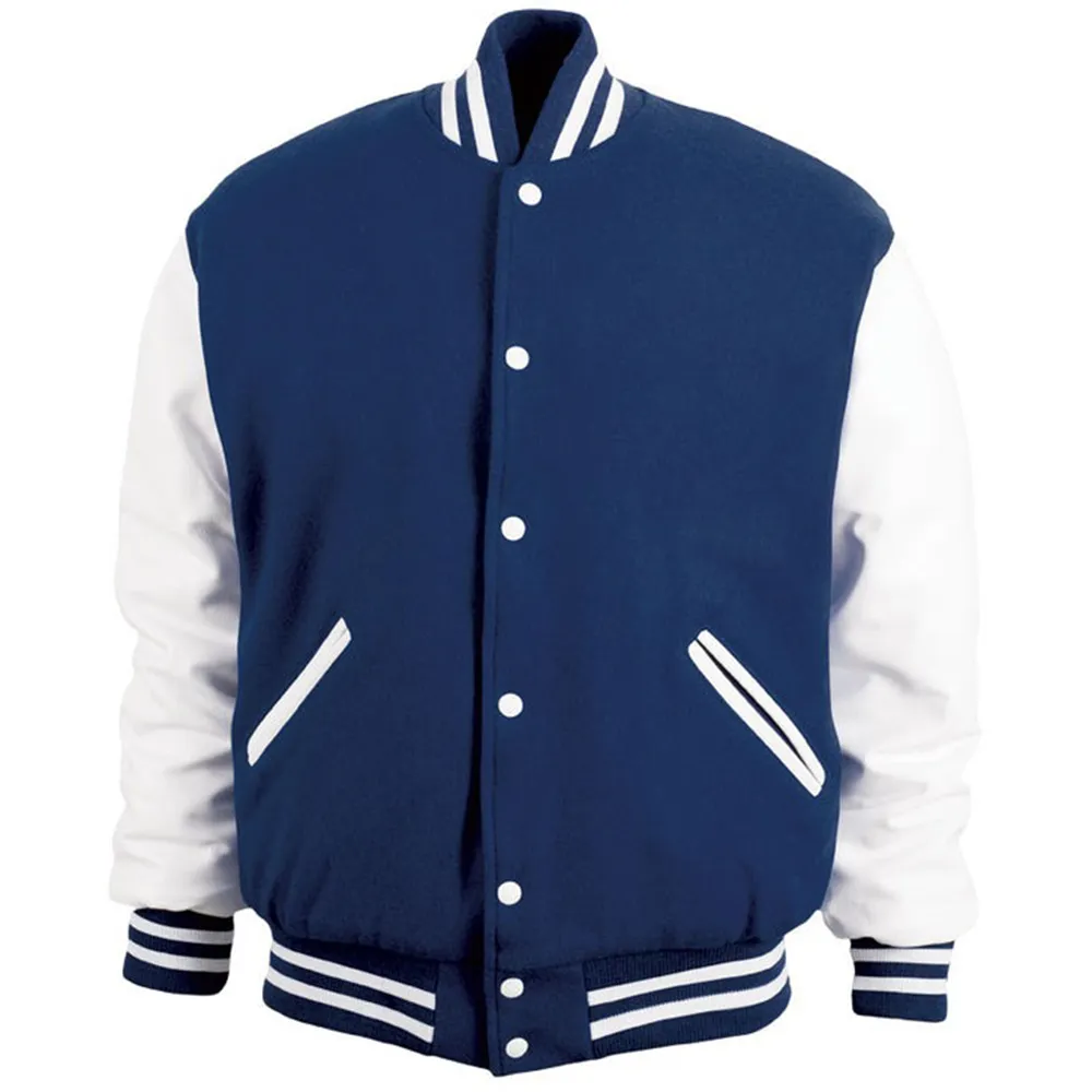 Navy & White Varsity Jacket