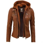 Brown Leather Motorcycle Jacket