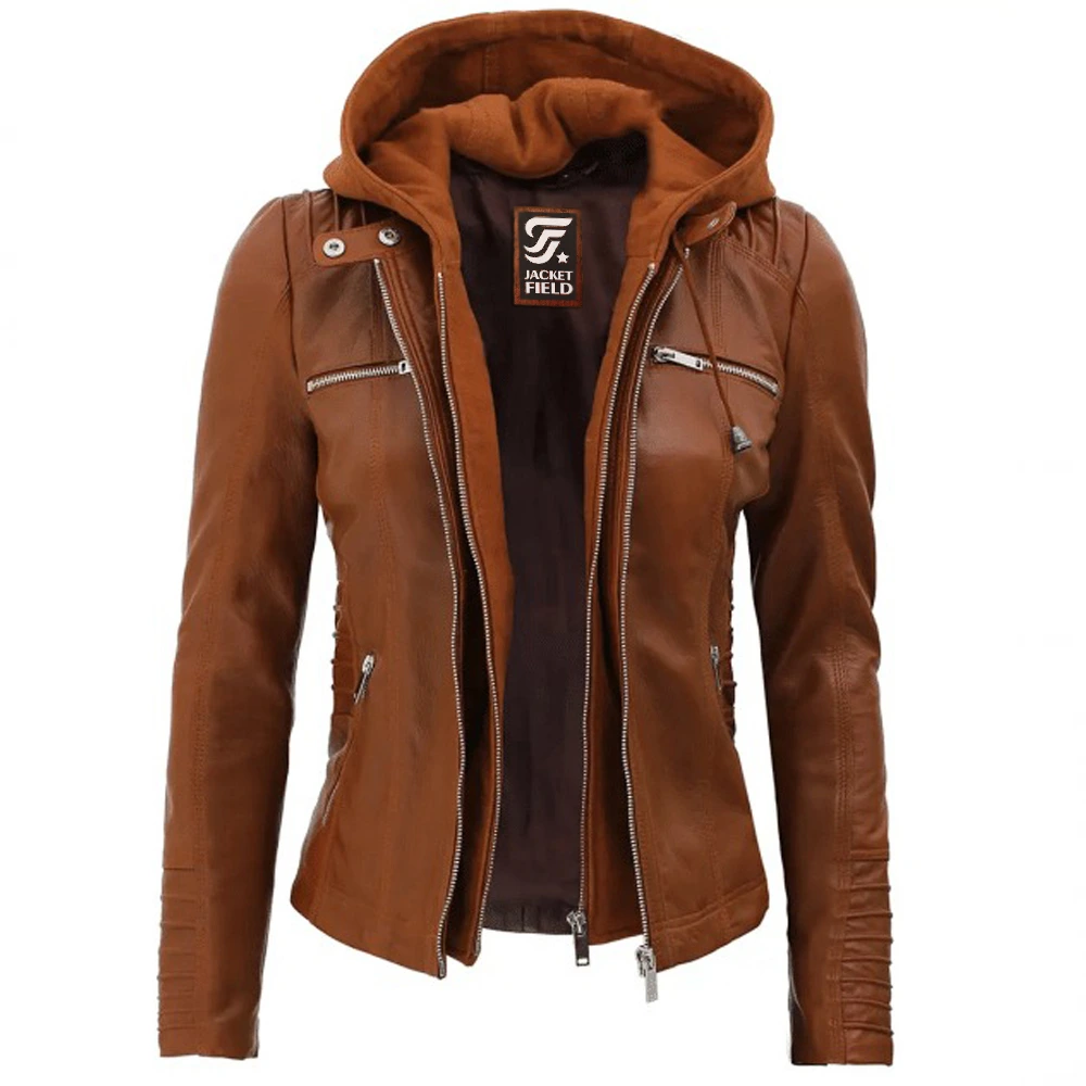 Brown Leather Motorcycle Jacket