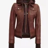 Wax Leather Bomber Jacket