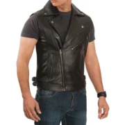 Biker Riding Leather Vest
