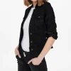 Plain Black Denim Jacket