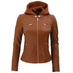 Brown Leather Motorcycle Jacket