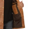 8 Exceptional Tall Real Leather Camel Tall Brown Car Coat For Men min - Tall Men’s Real Leather Camel Brown Car Coat - 100% Lambskin