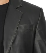 Black Leather Blazer