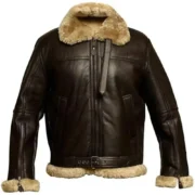 Shearling Leather Winter Jacket