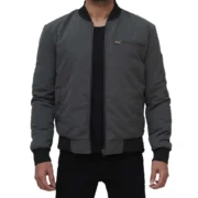 Casual Bomber Jacket in grey For Men