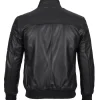 Real Leather Bomber Jacket