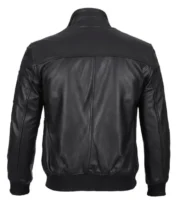 Real Leather Bomber Jacket