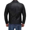 Mens Black Cowhide Leather Motorcycle Jacket by Jacket Field