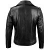 Mens Black Real Lambskin Leather Motorcycle Jacket by Jacket Field
