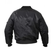 Black Lightweight Bomber Jacket