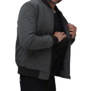 Casual Bomber Jacket in grey For Men