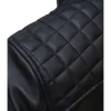 Mens Black Lambskin Leather Motorcycle Jacket by Jacket Field