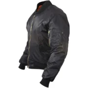 Black Lightweight Bomber Jacket